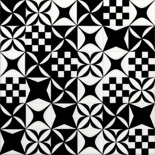 20*20 Mosaico Black&White 9 mm decorative ceramic tile